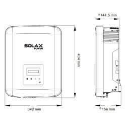 Inversor Red Autoconsumo trifásico Solax X3-MIC-8.0-G2 8000 W Generación 2 con Wifi